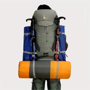 Outdoor Hiking Travel Backpack With Rain Cover, Sports Mountaineering Bag, Camping Hiking Backpack