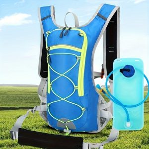 1pc Lightweight Nylon Backpack, Cycling And Running Backpack For Mountain Biking, 67.63oz Hydration Bladder For Mountain Biking