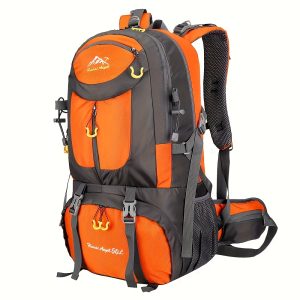 1pc 50L Waterproof Mountaineering Backpack for Men & Women, Large Capacity Hiking & Camping Bag